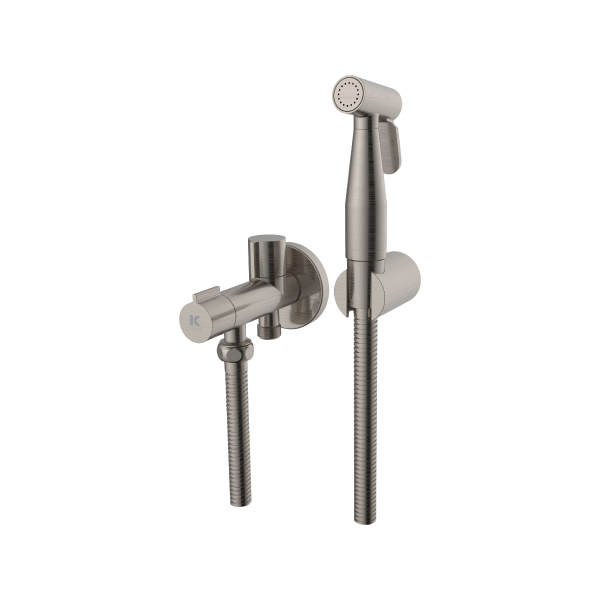 Llave WC con grifo higienico ergos cepillado